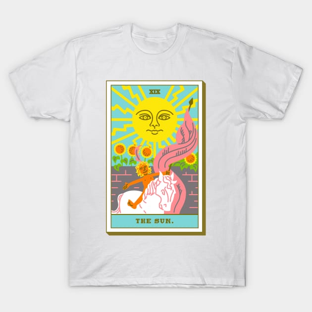 XIX - The Sun - Tarot Card T-Shirt by Joe Gottli